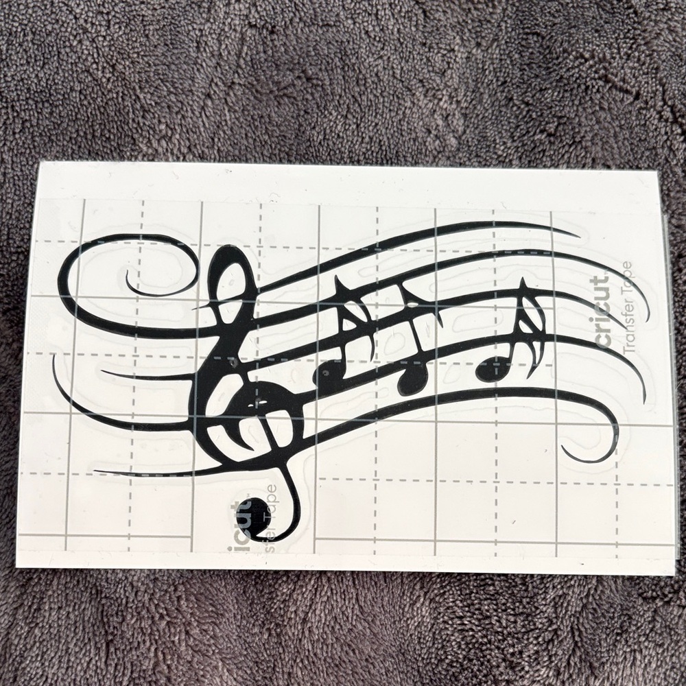 Musical Note Wall Decal - Black